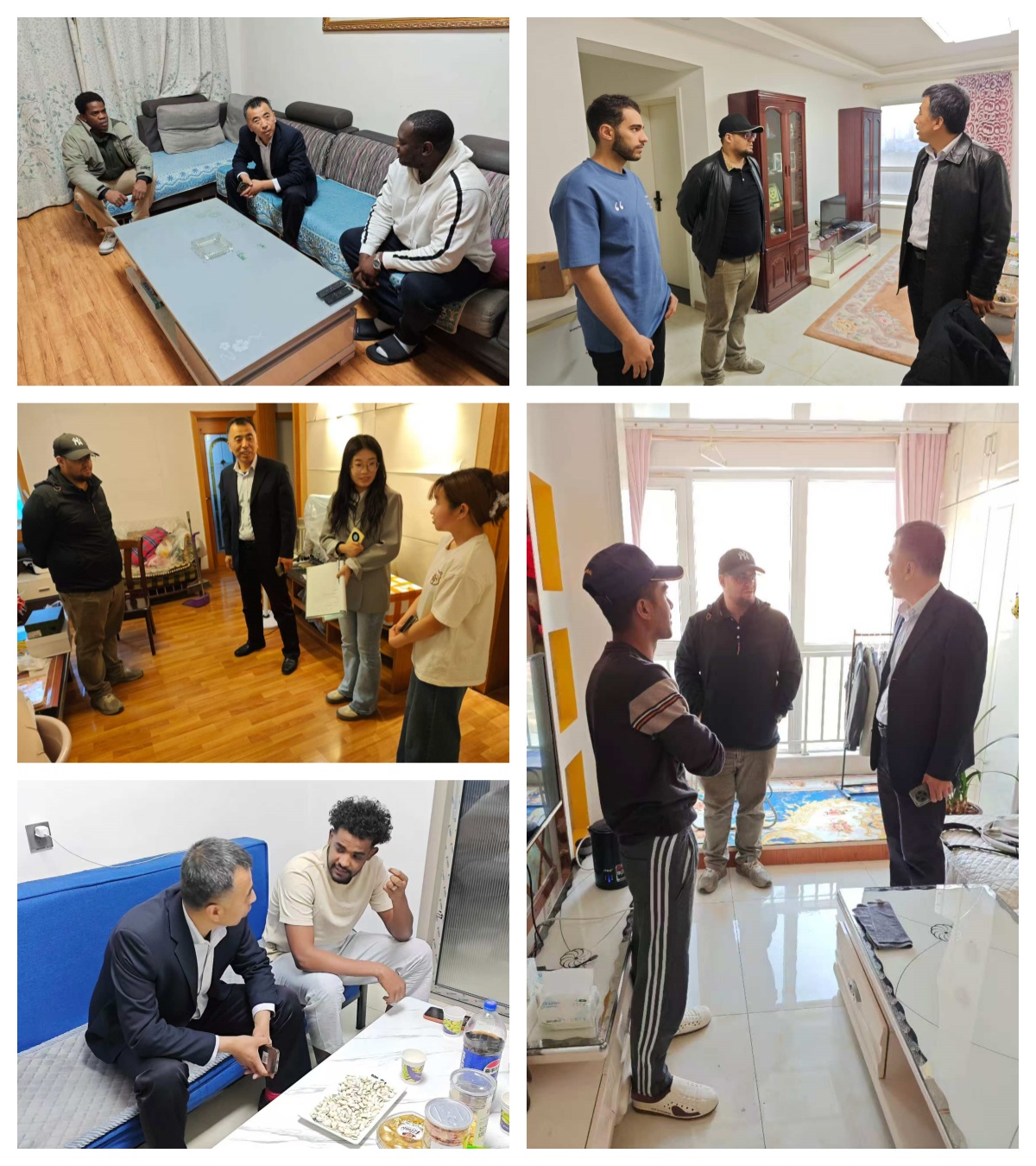 国际教育学院开展校外住宿国际学生家访行动